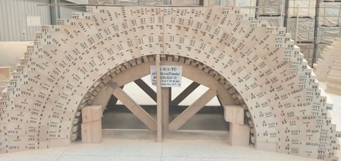 Χαμηλό θερμαίνοντας εκ νέου γραμμικό τυποποιημένο τούβλο LZ75 αλουμίνας ποσοστού υψηλό που χρησιμοποιείται ευρέως για την καυτή σόμπα φυσήματος